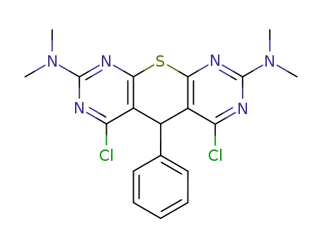 4,6-dichloro-2,8-bis(dimethylamino)-5-phenyl-5H-thiopyrano[2,3-d:6,5-d']dipyrimidine