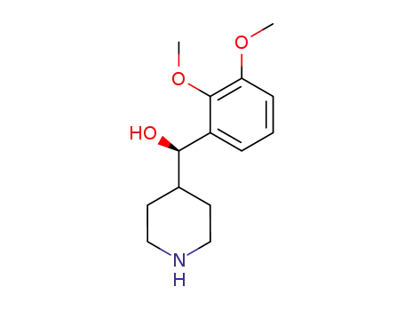 Molecular Structure of 243640-19-9 ((R)-(2,3-Dimethoxyphenyl)-4-piperidinemethanol)