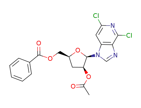 Benzoic acid (2S,4S,5R)-4-acetoxy-5-(4,6-dichloro-imidazo[4,5-c]pyridin-1-yl)-tetrahydro-furan-2-ylmethyl ester
