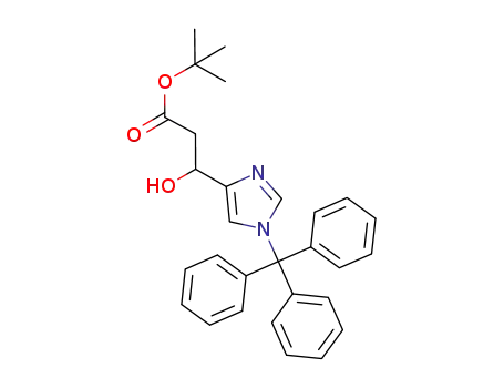 tert-butyl 3-hydroxy-3-(1-trityl-1H-imidazol-4-yl)propanoate