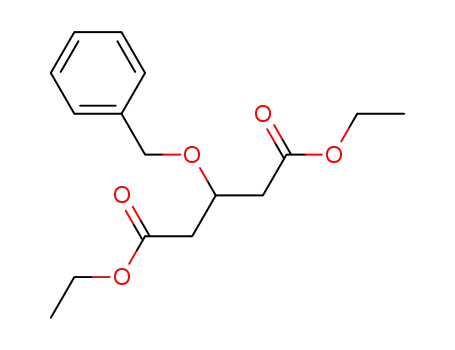Molecular Structure of 838906-52-8 (Pentanedioic acid, 3-(phenylmethoxy)-, diethyl ester)