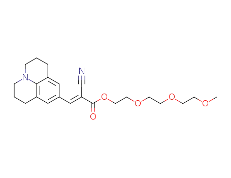 2-cyano-3-(2,3,6,7-tetrahydro-1H,5H-pyrido[3,2,1-ij]quinolin-9-yl)-acrylic acid 2-[2-(2-methoxy-ethoxy)-ethoxy]-ethyl ester