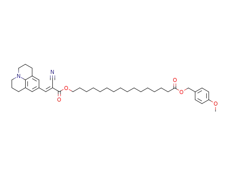 2-cyano-3-(2,3,6,7-tetrahydro-1H,5H-pyrido[3,2,1-ij]quinolin-9-yl)-acrylic acid 15-(4-methoxy-benzyloxycarbonyl)-pentadecyl ester