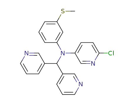 6-chloro-N-(dipyridin-3-ylmethyl)-N-[3-(methylthio)phenyl]pyridine-3-amine