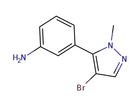 3-(4-bromo-2-methyl-2H-pyrazol-3-yl)-phenylamine