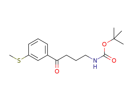 [4-(3-methylsulfanyl-phenyl)-4-oxo-butyl]-carbamic acid tert-butyl ester