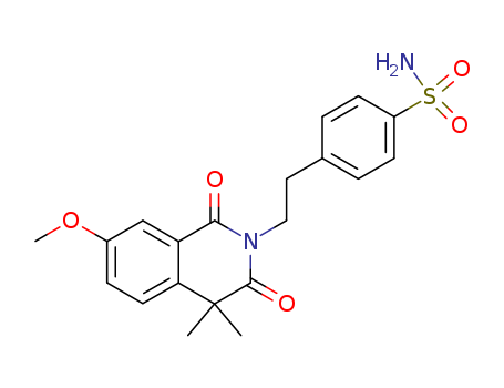 P-[2-(3,4-DIHYDRO-7-METHOXY-4,4-DIMETHYL-1,3-DIOXO-2(1H)-ISOQUINOLYL)ETHYL]BENZENESULPHONAMIDE