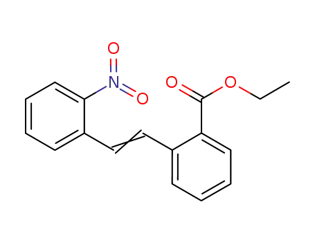 Molecular Structure of 90011-52-2 (Benzoic acid, 2-[2-(2-nitrophenyl)ethenyl]-, ethyl ester)