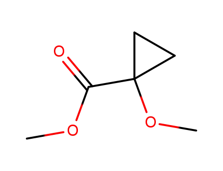 Molecular Structure of 2790-74-1 (1-METHOXYCYCLOPROPANECARBOXYLIC ACID METHYL ESTER)