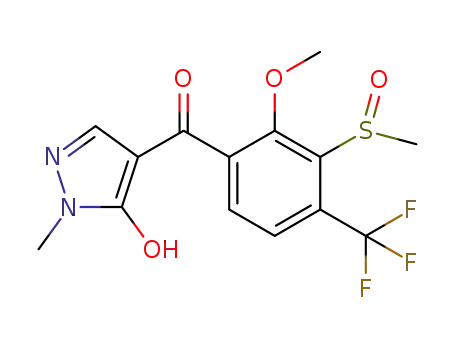 (5-hydroxy-1-methyl-1H-pyrazol-4-yl)[2-methoxy-3-(methylsulfinyl)-4-(trifluoromethyl)phenyl]methanone