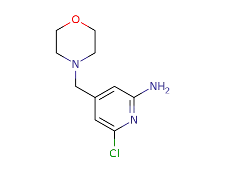 6-chloro-4-(4-morpholinylmethyl)-2-pyridinamine