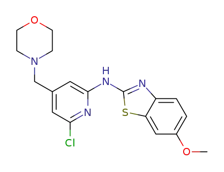 N-[6-chloro-4-(4-morpholinylmethyl)-2-pyridinyl]-6-(methyloxy)-1,3-benzothiazol-2-amine