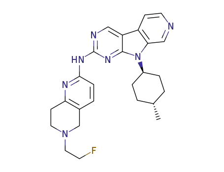 N-[6-(2-fluoroethyl)-5,6,7,8-tetrahydro-1,6-naphthyridin-2-yl]-9-[(1r,4r)-4-methylcyclohexyl]-9H-pyrido[4',3':4,5]pyrrolo[2,3-d]pyrimidin-2-amine