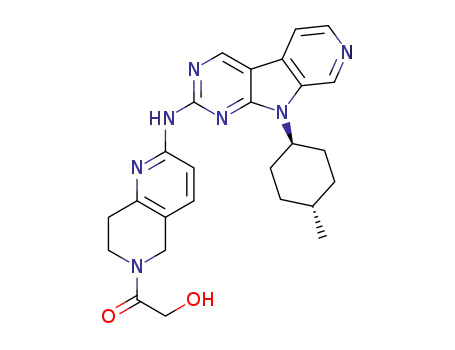 2-hydroxy-1-(2-((9-((1r,4r)-4-methylcyclohexyl)-9H-pyrido[4′,3′:4,5]pyrrolo[2,3-d]pyrimidin-2-yl)amino)-7,8-dihydro-1,6-naphthyridin-6(5H)-yl)ethanone