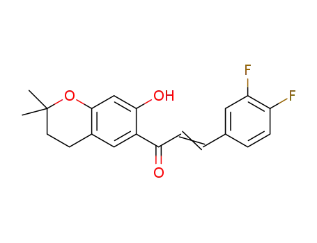 3-(3,4-difluoro-phenyl)-1-(7-hydroxy-2,2-dimethyl-chroman-6-yl)-propenone
