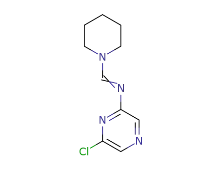 6-chloro-N-(piperidin-1-ylmethylene)pyrazin-2-amine