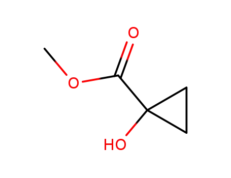 Molecular Structure of 33689-29-1 (METHYL 1-HYDROXY-1-CYCLOPROPANE CARBOXYLATE, 90)