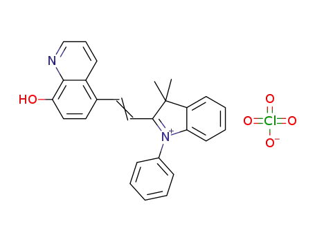 1-phenyl-2-[2-(8-hydroxyquinolin-5-yl)ethenyl]-3,3-dimethyl-3H-indolium perchlorate