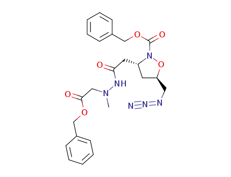 2-((3R,5R)-2-benzyloxycarbonyl-5-(chloromethyl)isoxazolidinyl)acetic acid