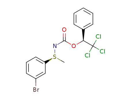(S)-S-methyl-S-(3-bromophenyl)-N-(((S)-2,2,2-trichloro-1-phenylethoxy)carbonyl)sulfilimine
