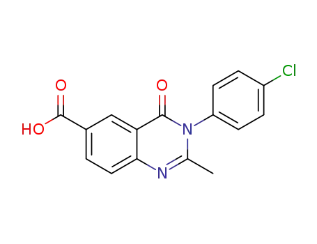 3-(4-chlorophenyl)-2-methyl-4-oxo-3,4-dihydroquinazoline-6-carboxylic acid