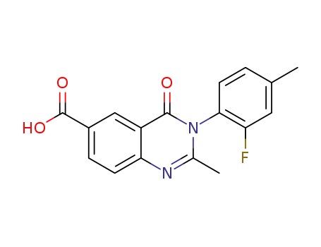 3-(2-fluoro-4-methylphenyl)-2-methyl-4-oxo-3,4-dihydroquinazoline-6-carboxylic acid