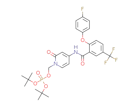 di-tert-butyl [4-[[2-(4-fluorophenoxy)-5-(trifluoromethyl)benzoyl]amino]-2-oxo-1-pyridyl]methyl phosphate