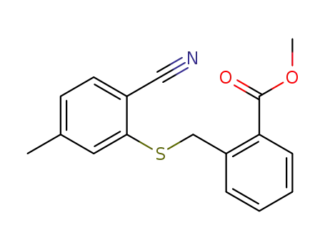 methyl 2-{[(2-cyano-5-methylphenyl)thio]methyl}benzoate