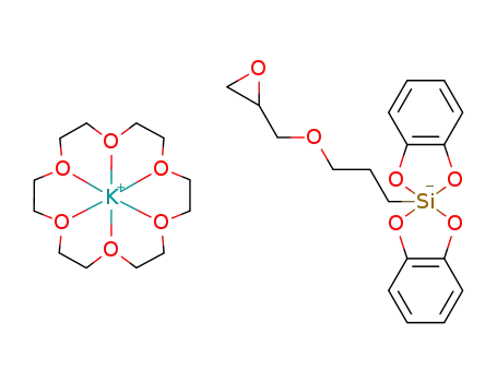 potassium[18-crown-6]bis(catecholato)(3-glycidyloxypropyl)silicate