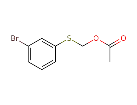 ((3-bromophenyl)thio)methyl acetate