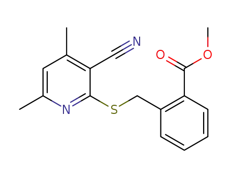 3-cyano-4,6-dimethyl-2-{[2-(methoxycarbonyl)benzyl]thio}pyridine