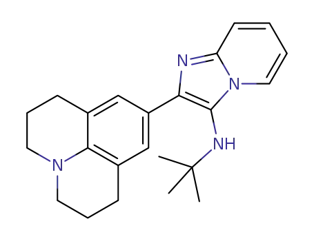 N-(tert-butyl)-2-(2,3,6,7-tetrahydro-1H,5H-pyrido[3,2,1-ij]quinolin-9-yl)imidazo[1,2-a]pyridin-3-amine