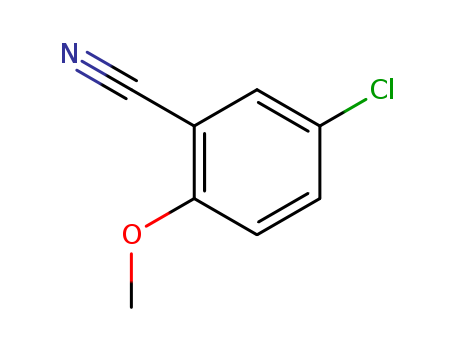 55877-79-7,5-CHLORO-2-METHOXYBENZONITRILE,o-Anisonitrile,5-chloro- (6CI);4-Chloro-2-cyanoanisole;5-Chloro-2-methoxybenzonitrile;benzonitrile, 5-chloro-2-methoxy-;5-chloro-2-methoxybenzenecarbonitrile;5-Chloro-o-anisonitrile;
