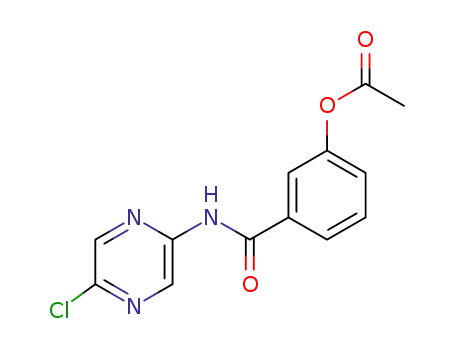 3-((5-chloropyrazin-2-yl)carbamoyl)phenyl acetate