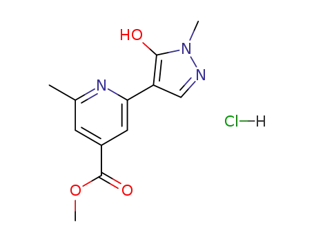 methyl 2-(5-hydroxy-1-methyl-1H-pyrazol-4-yl)-6-methylisonicotinate hydrochloride