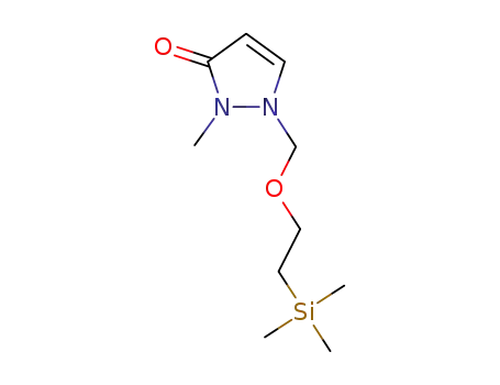 2-methyl-1-((2-(trimethylsilyl)ethoxy)methyl)-1,2-dihydro-3H-pyrazol-3-one