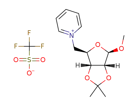 N-[(methyl 5-deoxy-2,3-O-isopropylidene-β-D-ribofuranoside)-5-yl]pyridinium triflate
