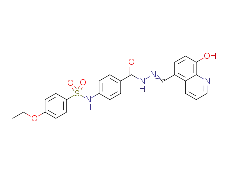 4-ethoxy-N-(4-(2-((8-hydroxyquinolin-5-yl)methylene)hydrazine-1-carbonyl)phenyl)benzenesulfonamide