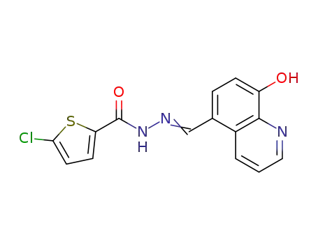 5-chloro-N'-((8-hydroxyquinolin-5-yl)methylene)thiophene-2-carbohydrazide