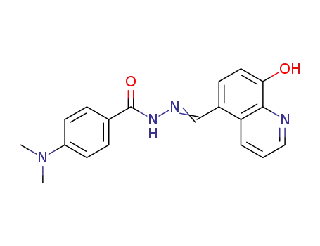 4-(dimethylamino)-N'-((8-hydroxyquinolin-5-yl)methylene)benzohydrazide