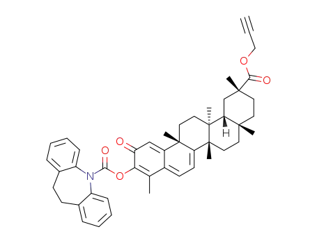 (6bS,8aS,11R,12bS,14aR)-4,6b,8a,11,12b,14a-hexamethyl-2-oxo-11-((prop-2-yn-1-yloxy)carbonyl)-2,6b,7,8,8a,9,10,11,12,12a,12b,13,14,14a-tetradecahydropicen-3-yl 10,11-dihydro-5H-dibenzo[b,f]azepine-5-carboxylate
