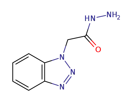 Molecular Structure of 122502-94-7 (Benzotriazol-1-yl-acetic acid hydrazide)