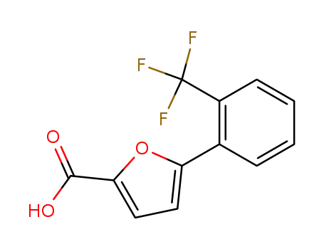 Molecular Structure of 92973-24-5 (5-[2-(TRIFLUOROMETHYL)PHENYL]-2-FUROIC)