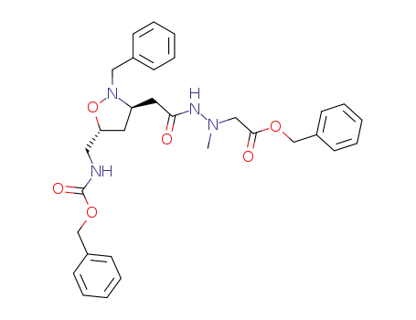 benzyl (3R,5R)-<2-<methyl>isoxazolidin-3-yl>acetyl>-1-methylhydrazino>acetate