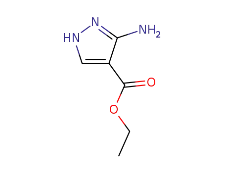 Molecular Structure of 6994-25-8 (Ethyl 3-amino-4-pyrazolecarboxylate)