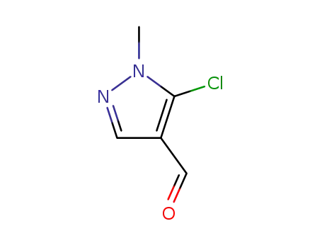Molecular Structure of 117007-77-9 (5-chloro-1-Methyl-1H-pyrazole-4-carbaldehyde)