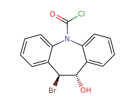 trans-10-bromo-10,11-dihydro-11-hydroxy-5H-dibenzazepine-5-carbonyl chloride