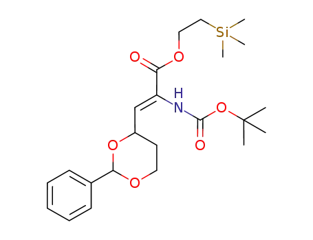 (Z)-2-tert-Butoxycarbonylamino-3-(2-phenyl-[1,3]dioxan-4-yl)-acrylic acid 2-trimethylsilanyl-ethyl ester