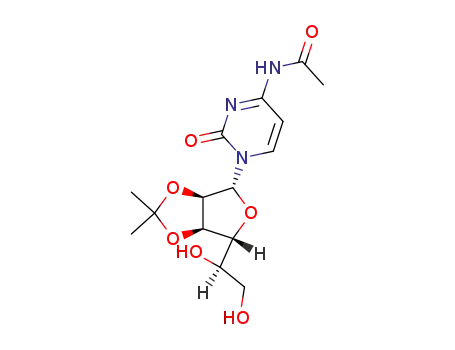 N-{1-[(3aR,4R,6R,6aR)-6-((R)-1,2-Dihydroxy-ethyl)-2,2-dimethyl-tetrahydro-furo[3,4-d][1,3]dioxol-4-yl]-2-oxo-1,2-dihydro-pyrimidin-4-yl}-acetamide