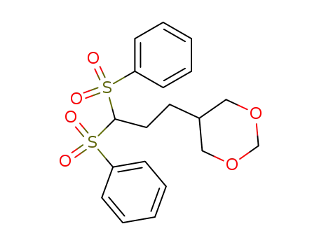 Molecular Structure of 110210-30-5 (1,3-Dioxane, 5-[3,3-bis(phenylsulfonyl)propyl]-)